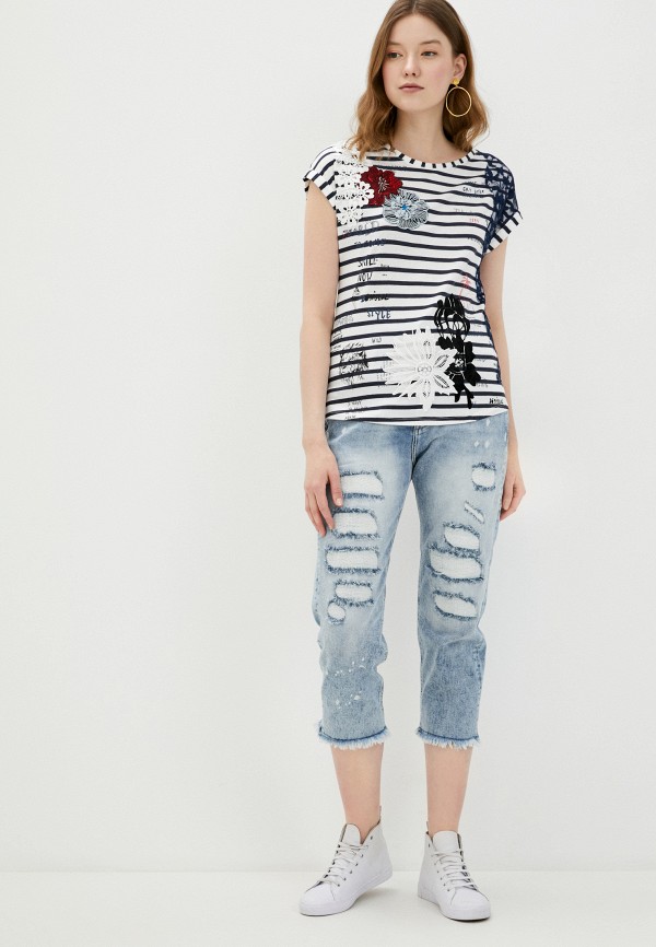 

Футболка Desigual, Белый, Desigual DE002EWHUAC4