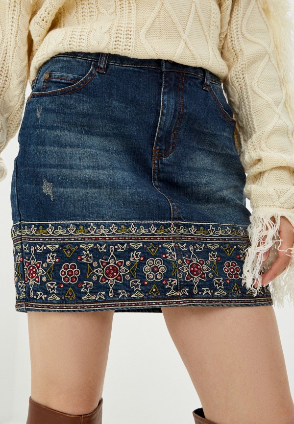 

Юбка джинсовая Desigual, Синий, Desigual DE002EWJXIO3