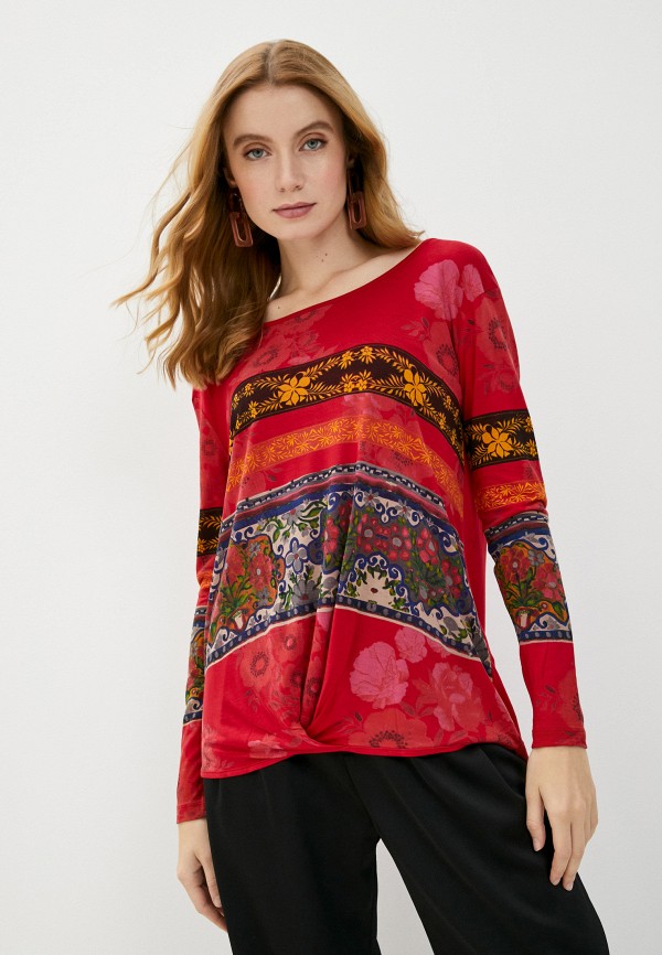 

Лонгслив Desigual, Красный