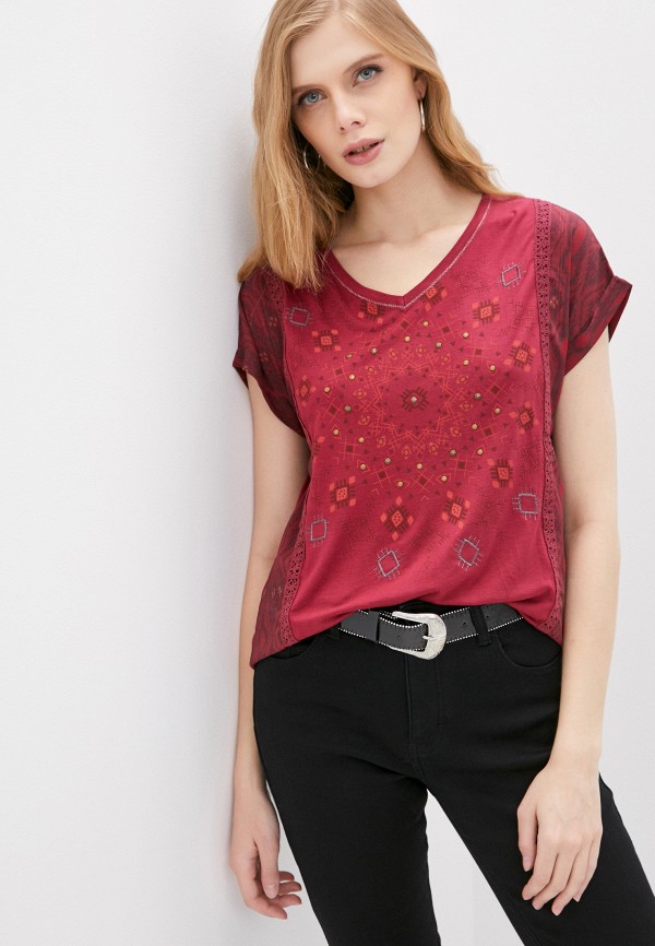 

Футболка Desigual, Бордовый