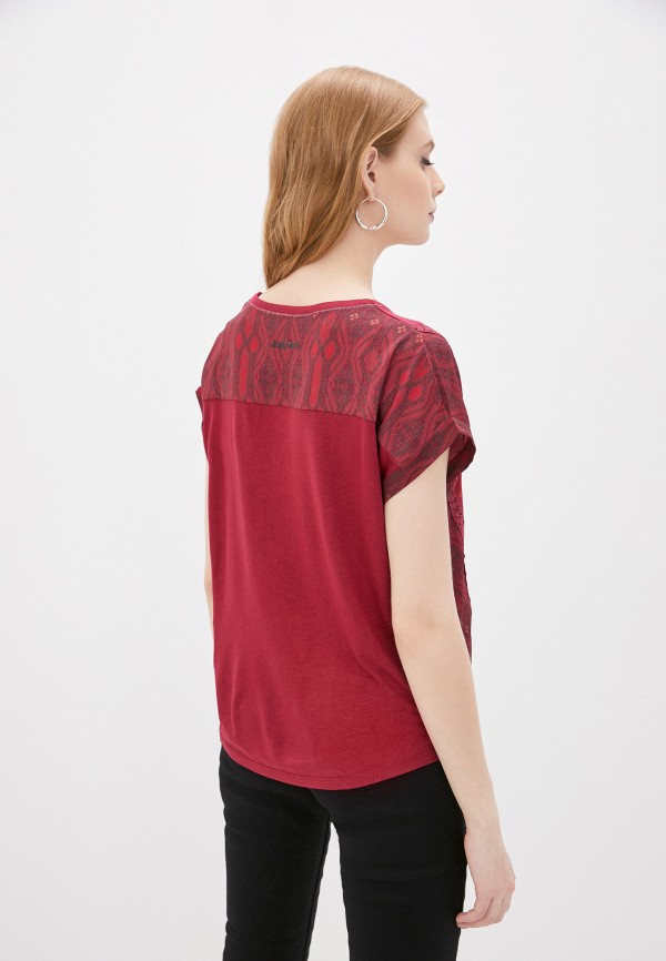 

Футболка Desigual, Бордовый, Desigual DE002EWJXIS9