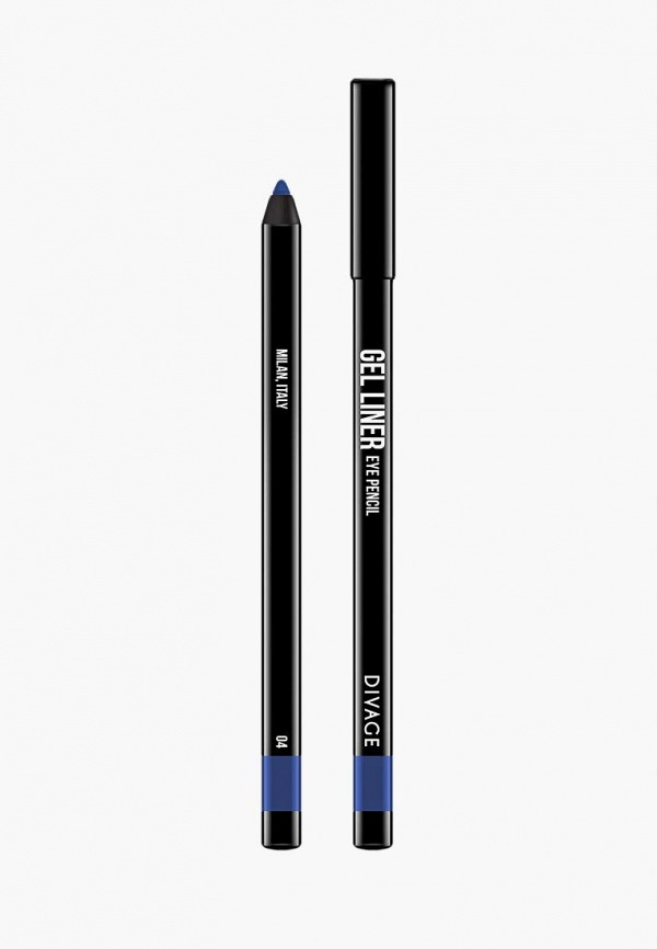 

Карандаш для глаз Divage, Синий, Гелевый Gel Liner, № 04