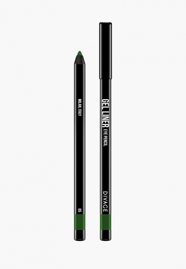 

Карандаш для глаз Divage, Зеленый, Гелевый Gel Liner, № 05