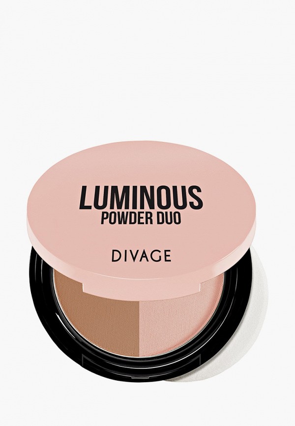 

Пудра Divage, Разноцветный, POWDER DUO LUMINOUS - двухцветная № 01