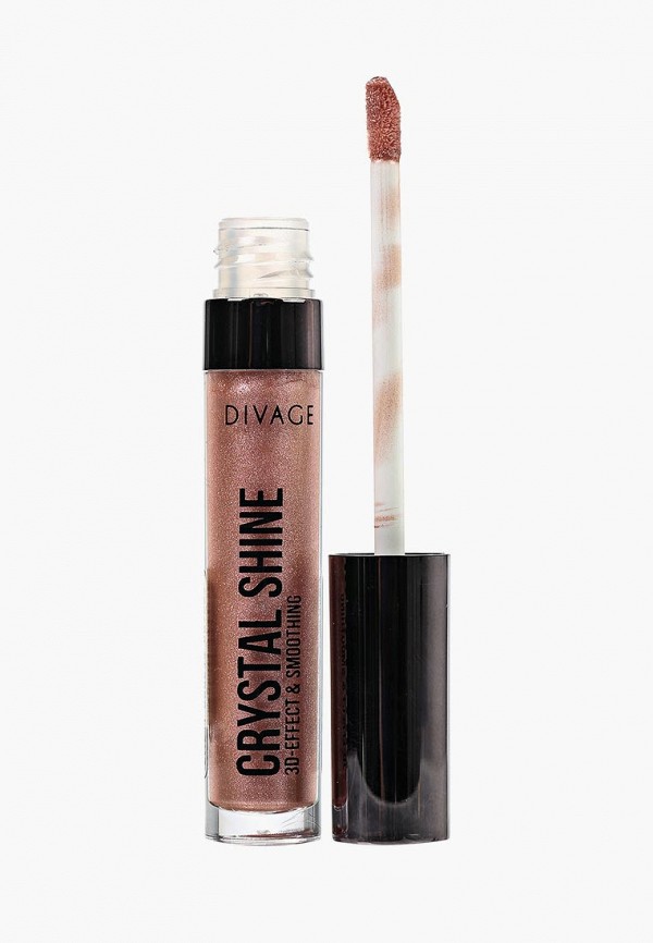 

Блеск для губ Divage, Бежевый, с сияющими частицами Gloss Crystal Shine № 04