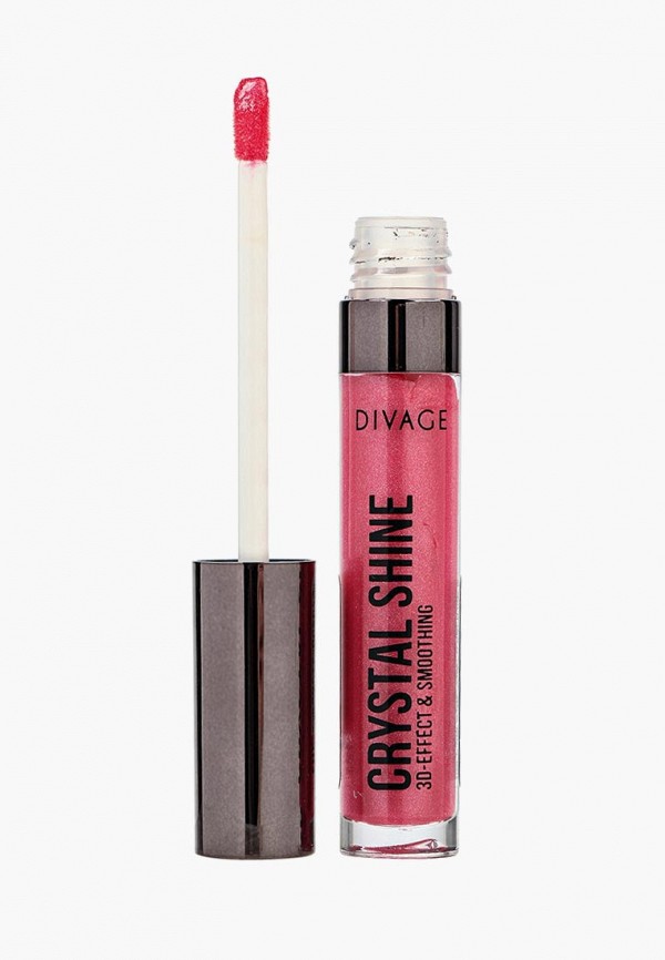 

Блеск для губ Divage, Розовый, с сияющими частицами Gloss Crystal Shine № 08