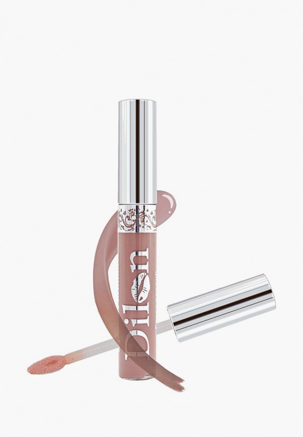 

Блеск для губ Dilon, Бежевый, "Мирабель", с витамином Е, тон 1631