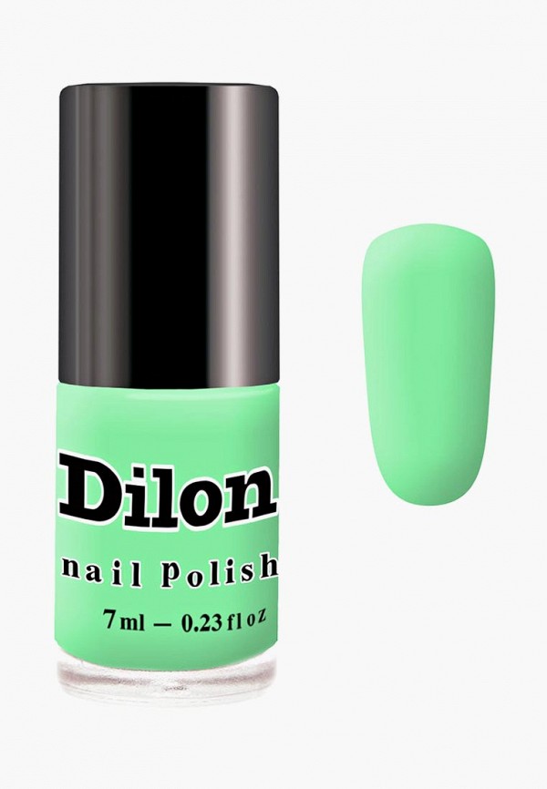

Лак для ногтей Dilon, Зеленый, тон 2806, ультразелёный матовый, 7 мл