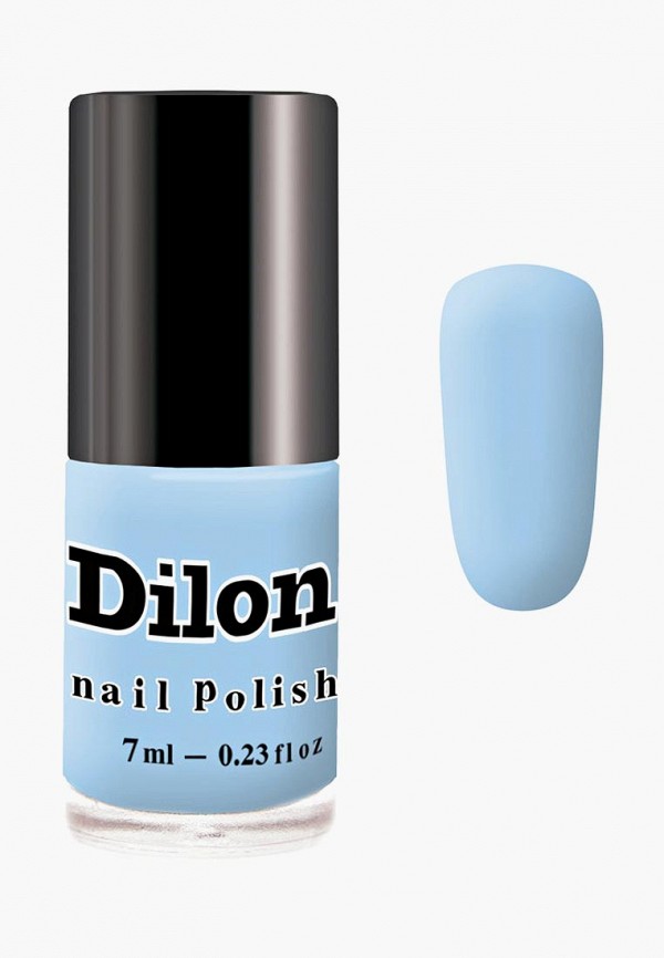 

Лак для ногтей Dilon, Голубой, тон 2809, голубой матовый, 7 мл