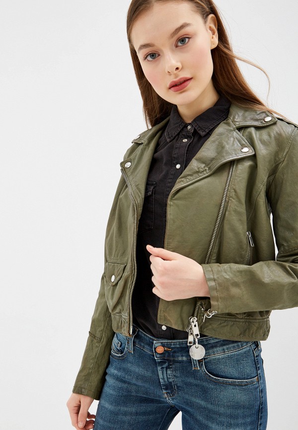 

Куртка кожаная Diesel, Хаки