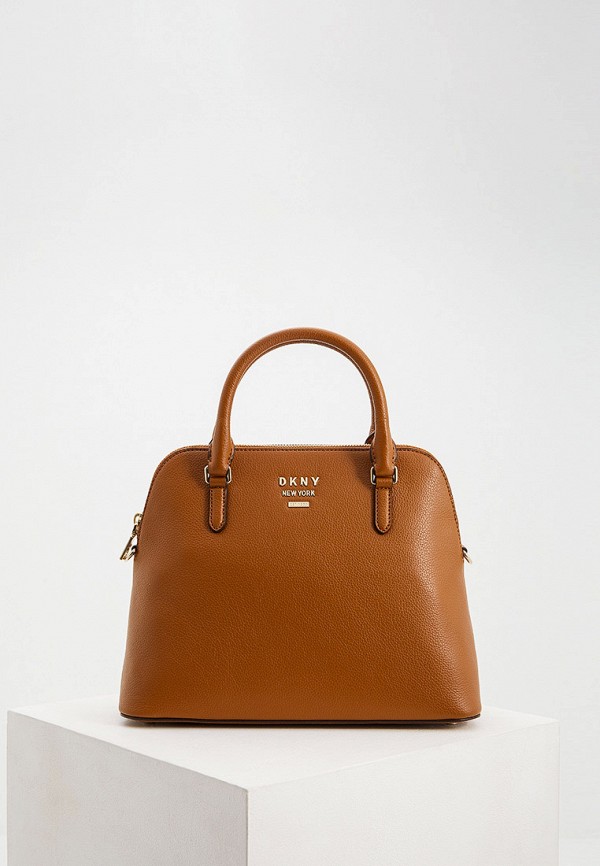 

Сумка DKNY, WHITNEY - LARGE DOME SATCHEL - PEBBLE, Коричневый
