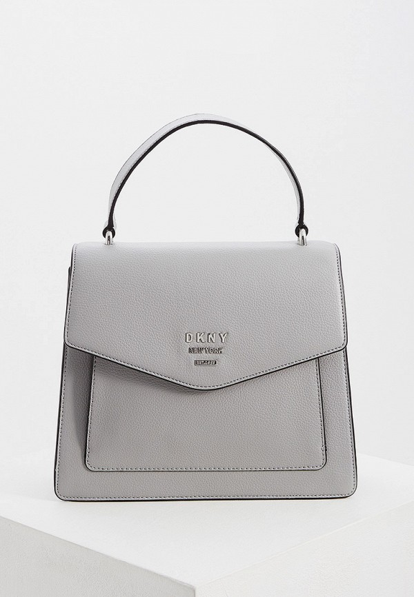 

Сумка DKNY, WHITNEY - NS TH SATCHEL - PEBBLE, Серый