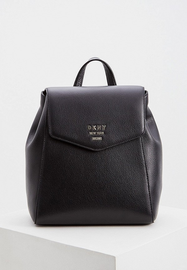 

Рюкзак DKNY, Черный, WHITNEY - FLAP BACKPACK - PEBBLE