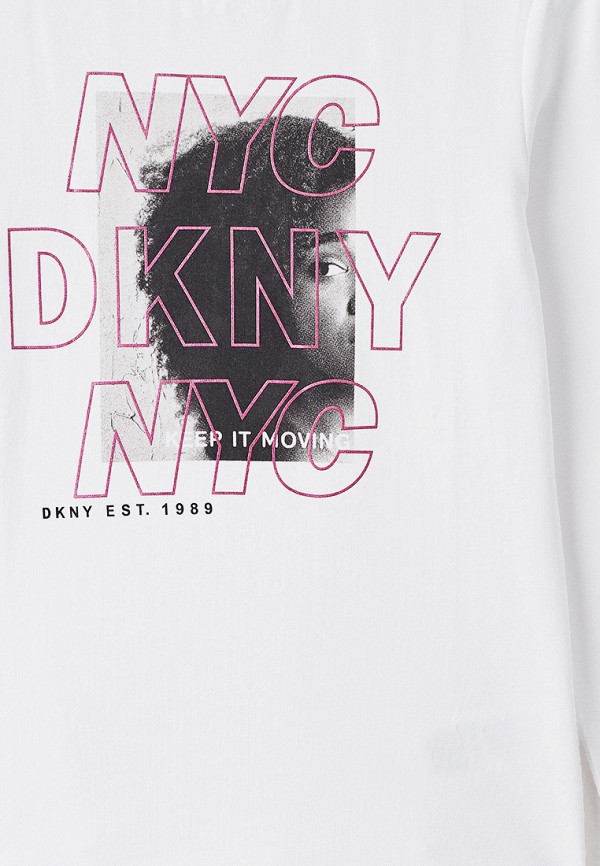 Лонгслив для девочки DKNY D35Q80 Фото 3