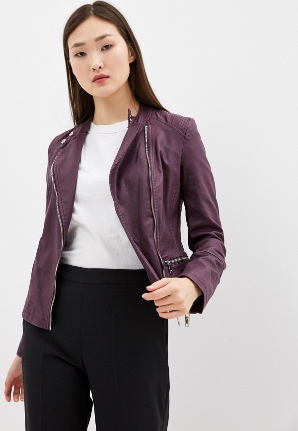

Куртка кожаная DKNY, Фиолетовый