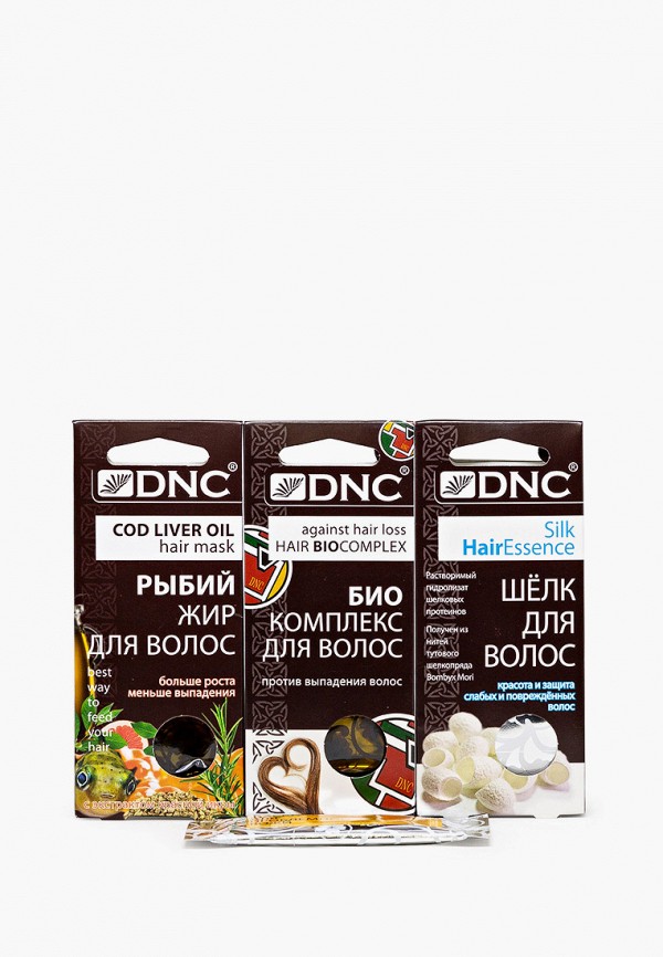

Набор для ухода за волосами DNC, Прозрачный, Рыбий жир для волос, 3 шт по 15 мл, Биоактивный комплекс против выпадения волос, 3 шт по 15 мл, Шелк для волос, 4 шт. по 10 мл и Маска для проблемной кожи 15 мл