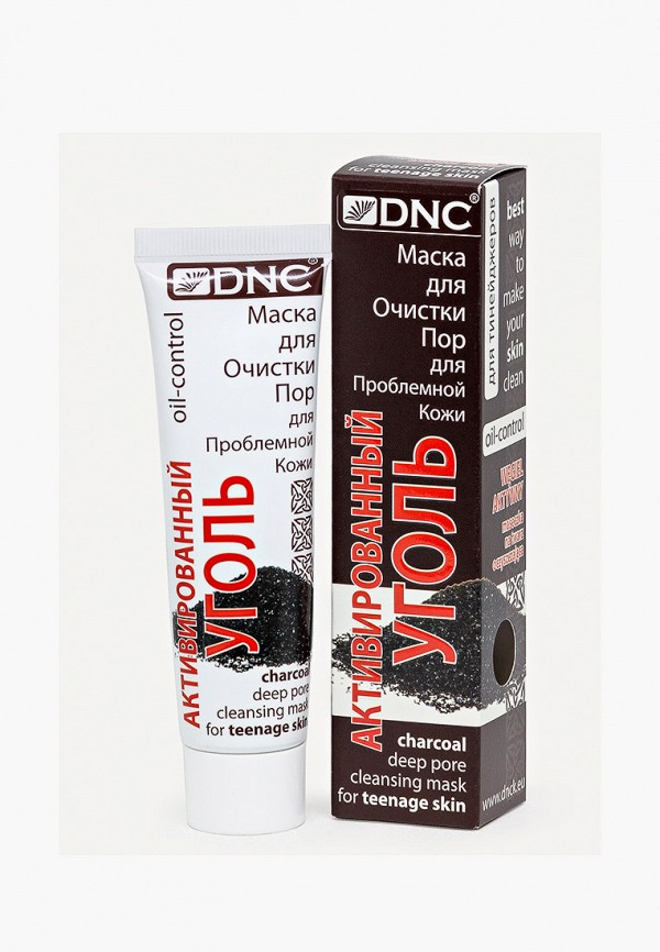 

Маска для лица DNC, Черный, Активированный Уголь, Маска для очистки пор для проблемной кожи, для тинэйджеров, туба 50 мл