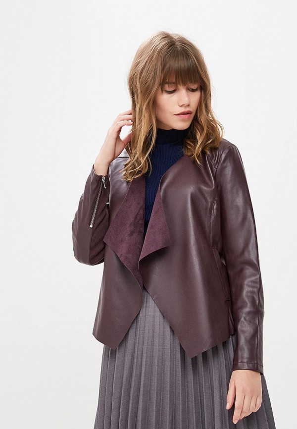 

Куртка кожаная Dorothy Perkins, Бордовый
