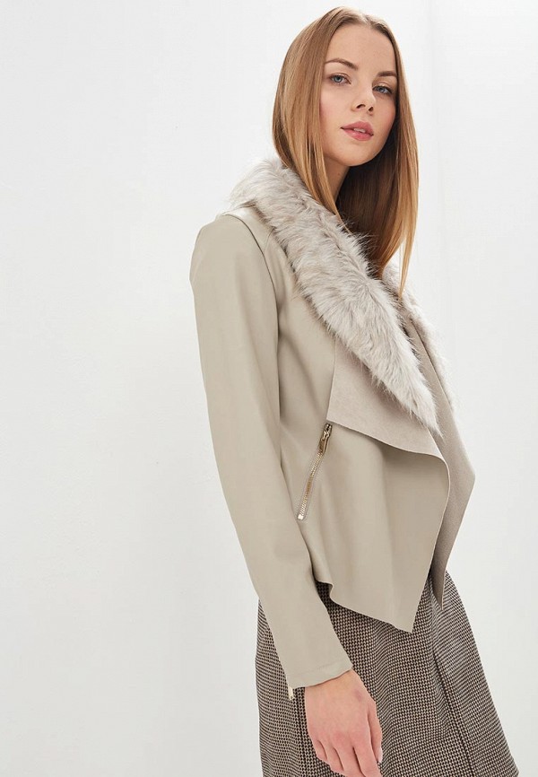 

Куртка кожаная Dorothy Perkins, Бежевый