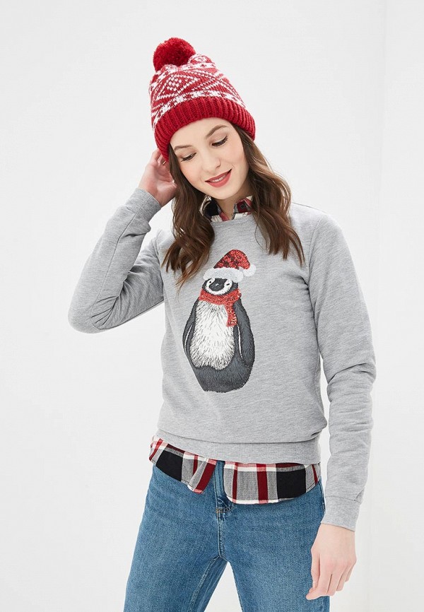 

Свитшот Dorothy Perkins, Серый, Dorothy Perkins DO005EWDMVE7