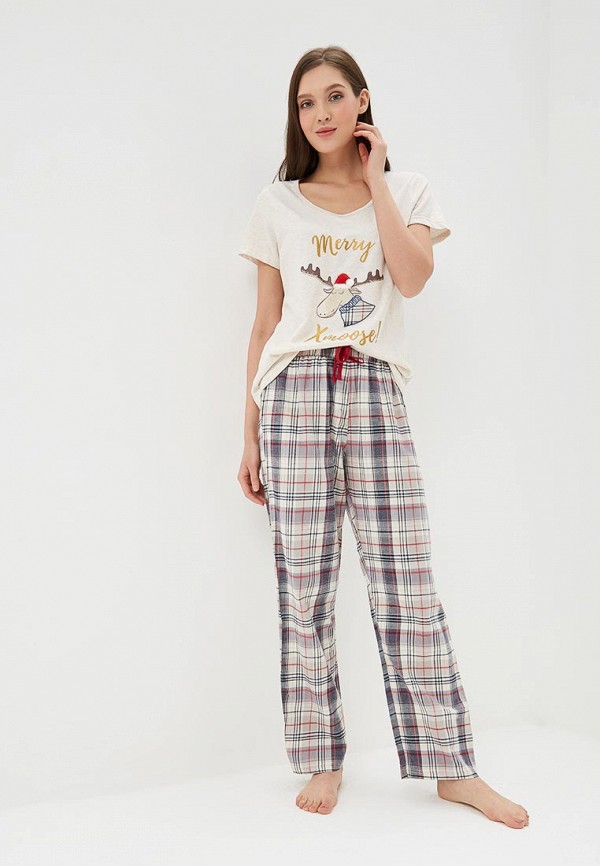 

Пижама Dorothy Perkins, Dorothy Perkins DO005EWDOHD3, Бежевый;серый