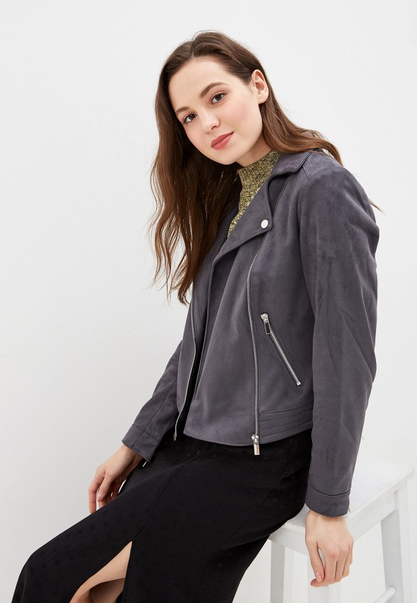 

Куртка кожаная Dorothy Perkins, Серый, Dorothy Perkins DO005EWGKCP6
