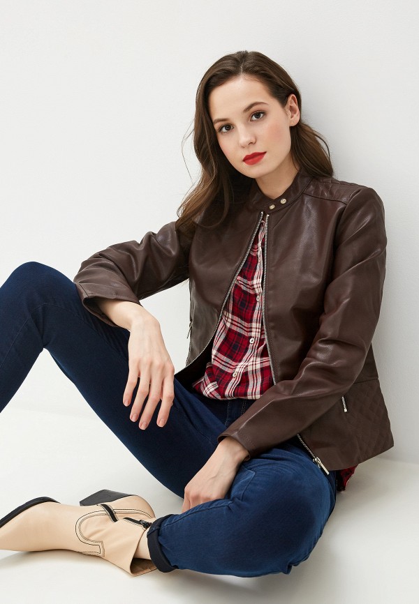 

Куртка кожаная Dorothy Perkins, Коричневый