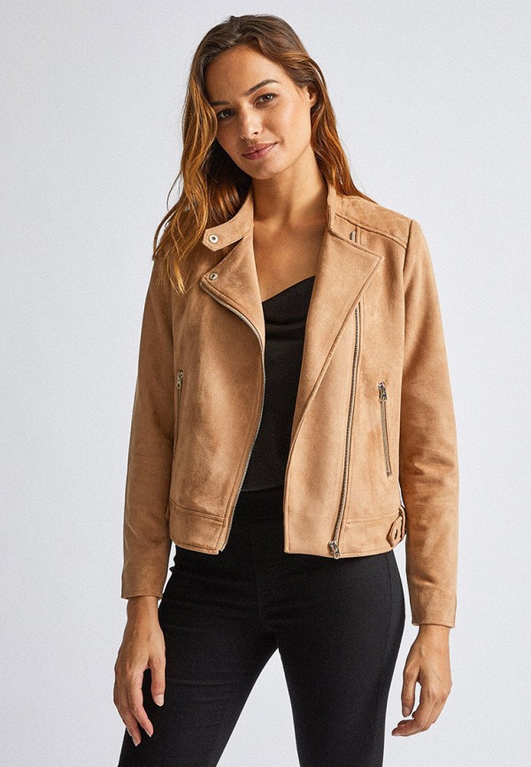 

Куртка кожаная Dorothy Perkins, Бежевый