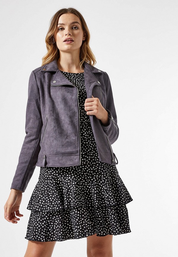 

Куртка кожаная Dorothy Perkins, Серый
