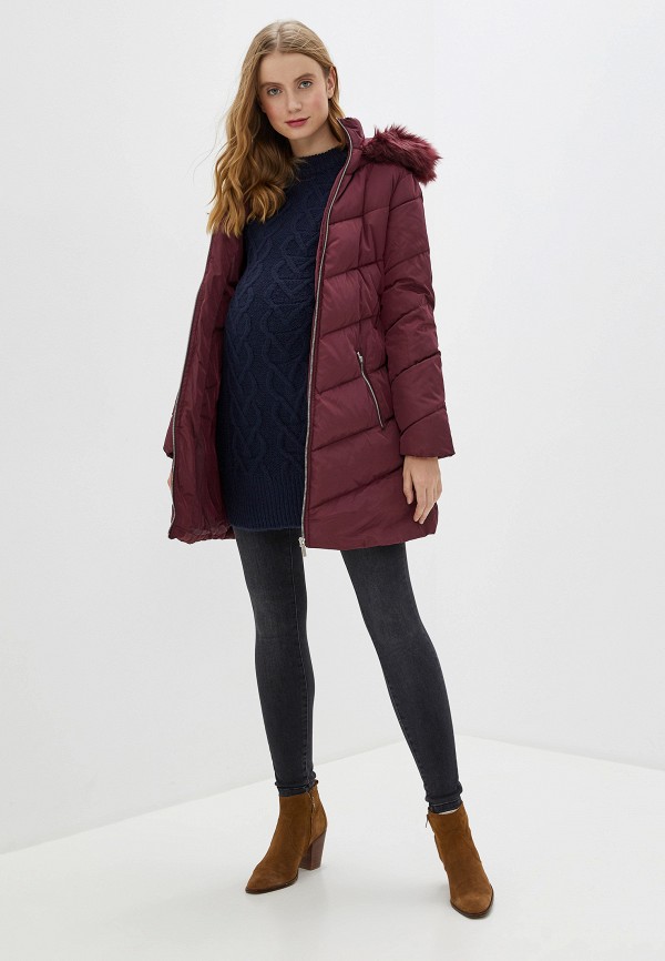 

Куртка утепленная Dorothy Perkins Maternity, Бордовый