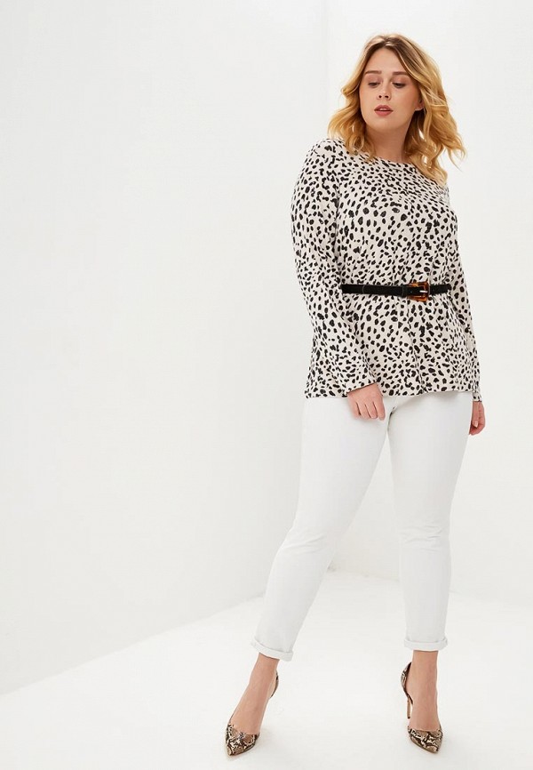 

Лонгслив Dorothy Perkins Curve; Dorothy Perkins Curve DO029EWEEOJ8, Бежевый