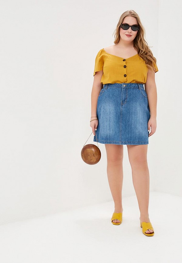 

Блуза Dorothy Perkins Curve; Dorothy Perkins Curve DO029EWEWSQ6, Синий