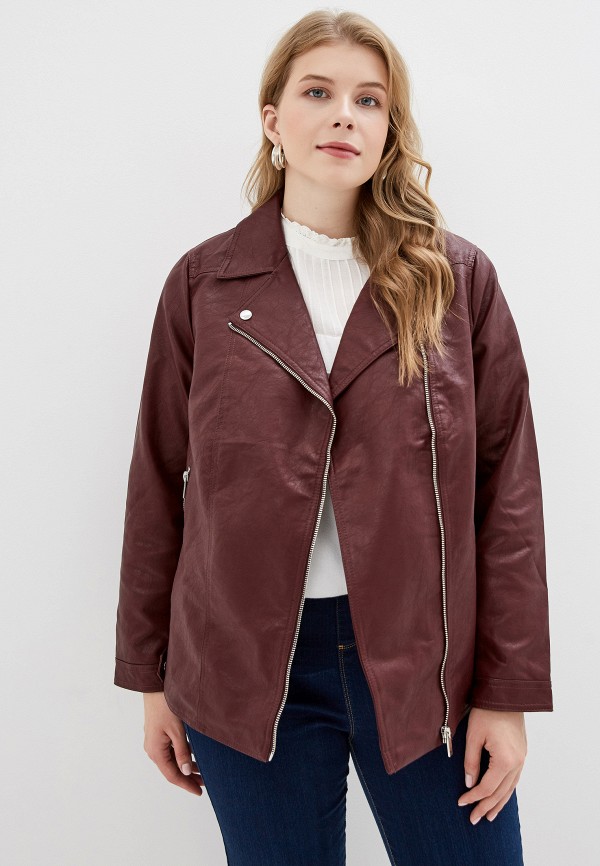 

Куртка кожаная Dorothy Perkins Curve, Бордовый, Dorothy Perkins Curve DO029EWGKCQ9