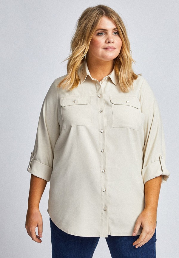 

Блуза Dorothy Perkins Curve, Бежевый, Dorothy Perkins Curve DO029EWITGW2