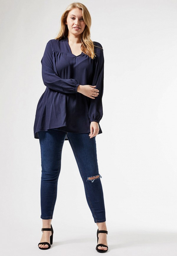 

Блуза Dorothy Perkins Curve, Синий, Dorothy Perkins Curve DO029EWITGW8