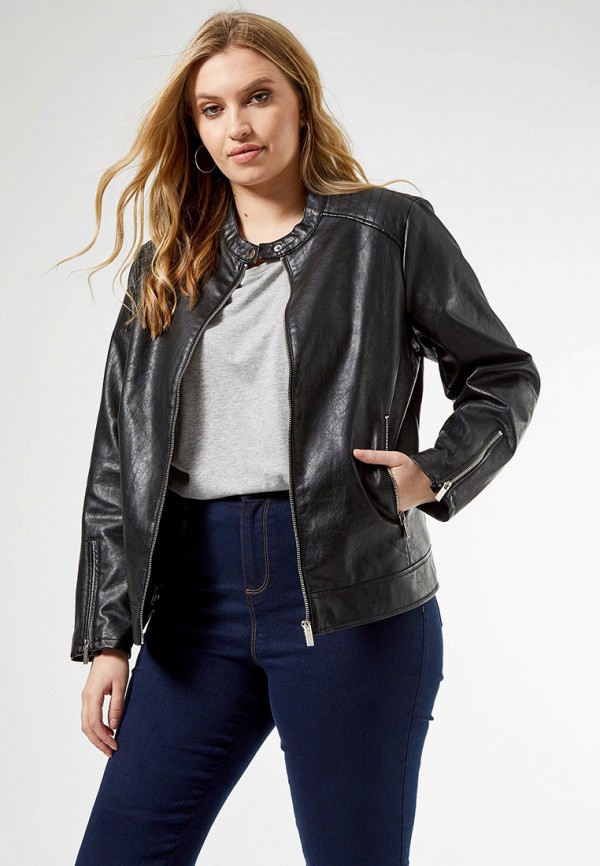 

Куртка кожаная Dorothy Perkins Curve, Черный