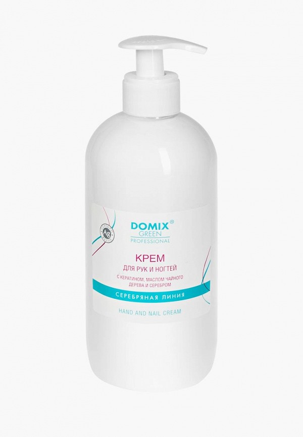 

Крем для рук Domix, Белый, с кератином, маслом чайного дерева и коллоидным серебром