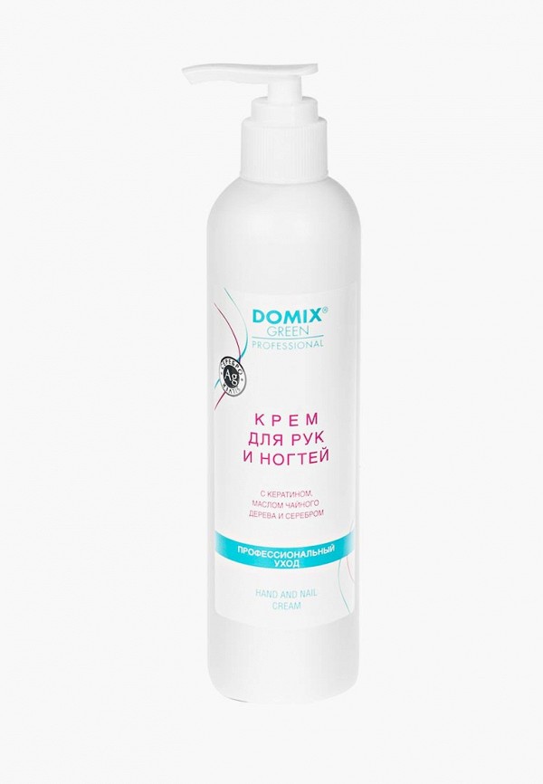 

Крем для рук Domix, Белый, с кератином, маслом чайного дерева и коллоидным серебром