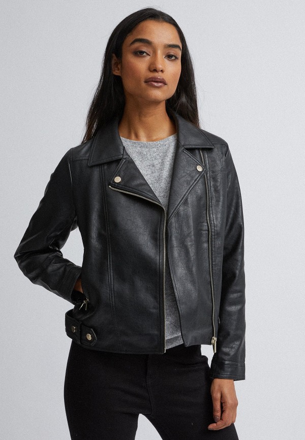 

Куртка кожаная Dorothy Perkins Petite, Черный
