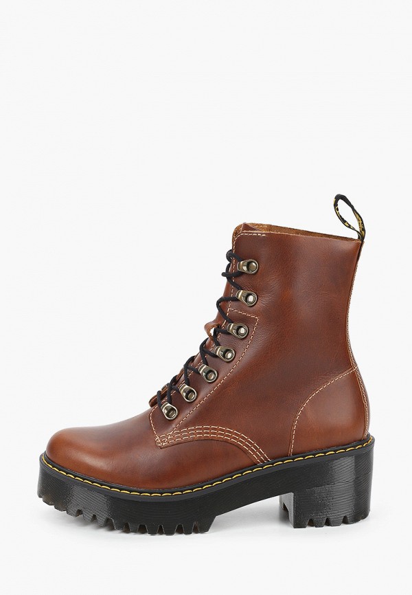 

Ботинки Dr. Martens, Коричневый, Leona-7 Hook Boot