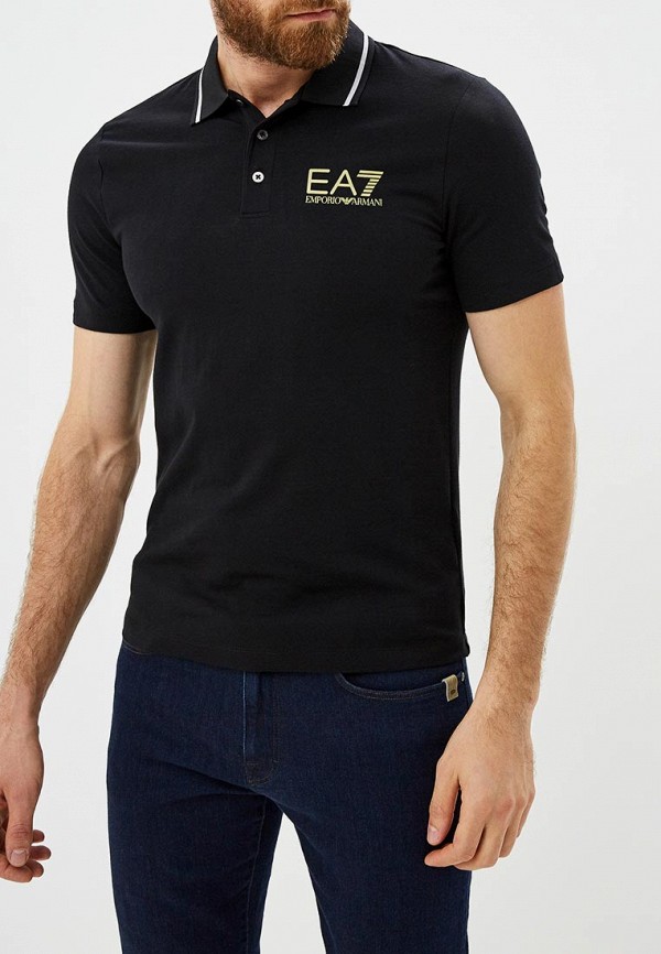 

Поло EA7, Черный