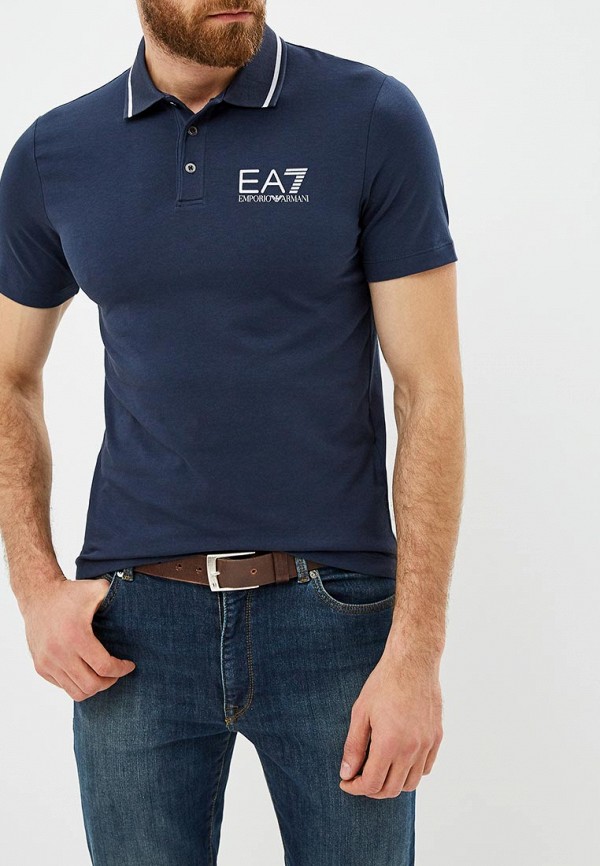 

Поло EA7, Синий