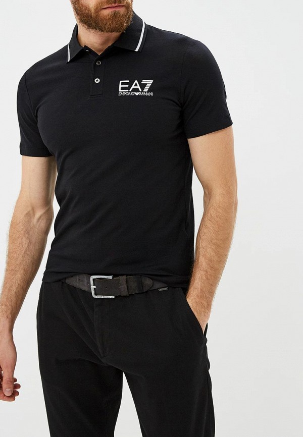 

Поло EA7, Черный