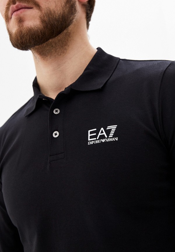 

Поло EA7, Черный, EA7 EA002EMHLEG2