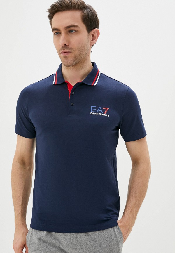 

Поло EA7, Синий