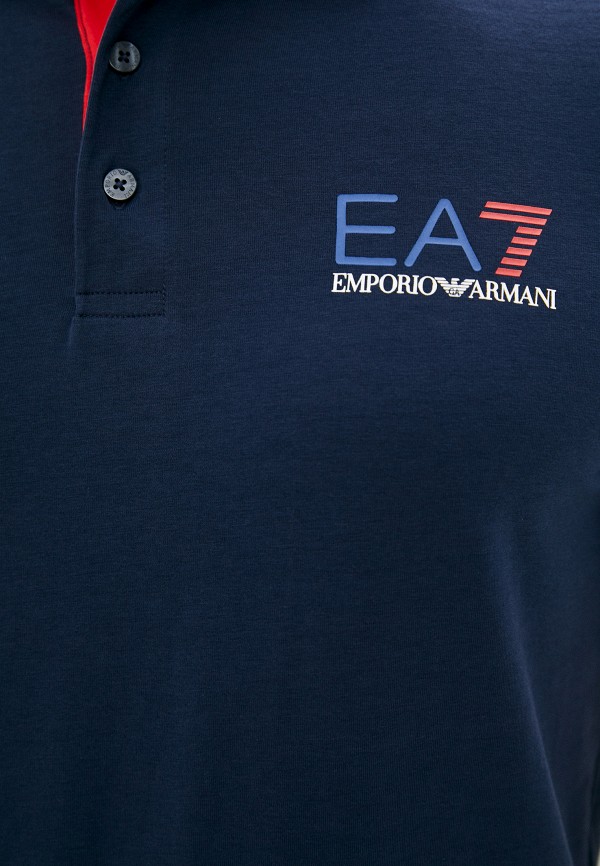 

Поло EA7, Синий, EA7 EA002EMHLFN5