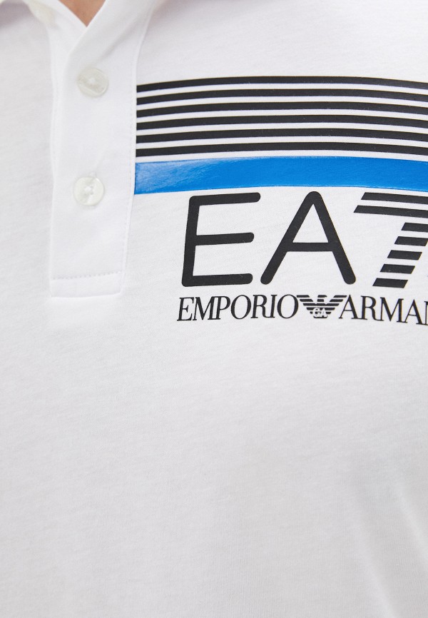 

Поло EA7, Белый, EA7 EA002EMHLFO6