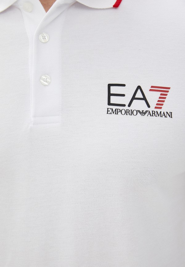 

Поло EA7, Белый, EA7 EA002EMHLFO8