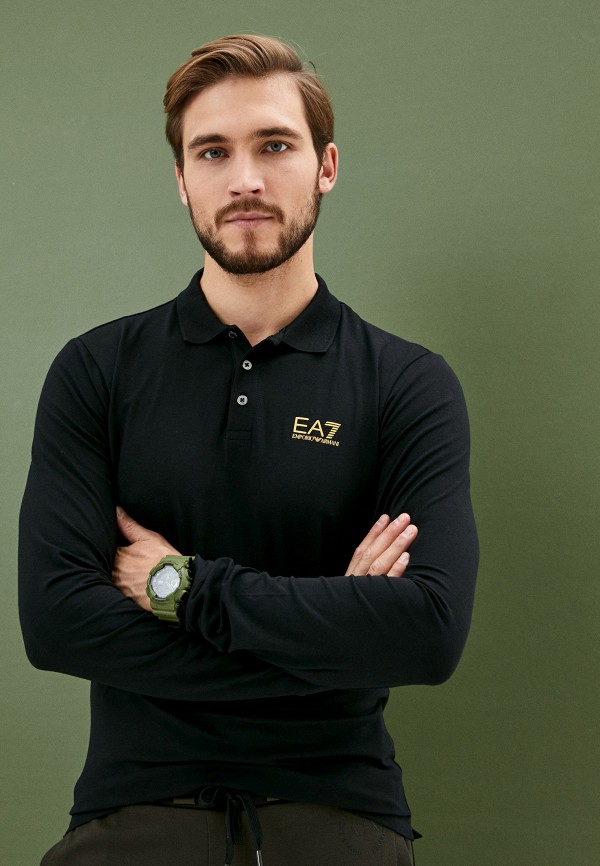 

Поло EA7, Черный