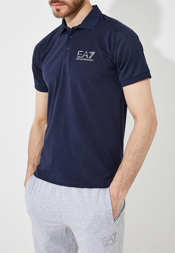 

Поло EA7, Синий